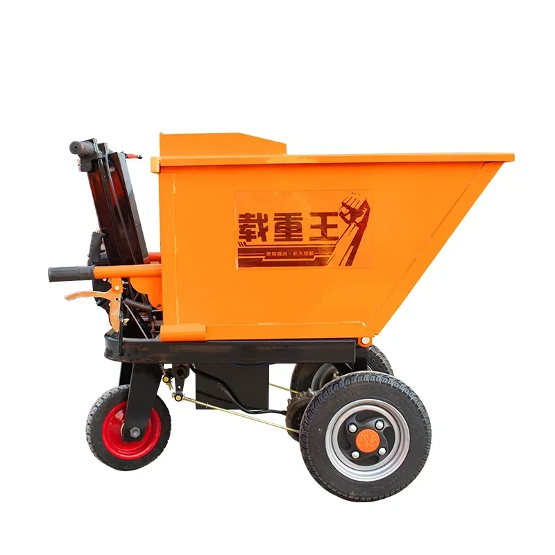 

Professional Manufacturer Concrete Electric Mini Dump Truck Trolley Utility Garden Dump Wagon Hand Truck for Cargo Steel Frame