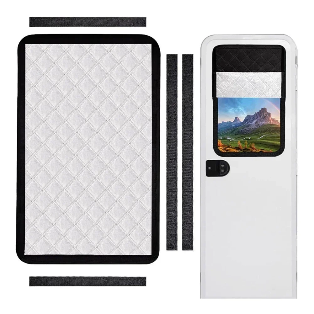 For Camping For Outdoor Adventures Blackout RV Curtain Foldable Shade Outdoor Sun Protection Aluminum Foil Construction