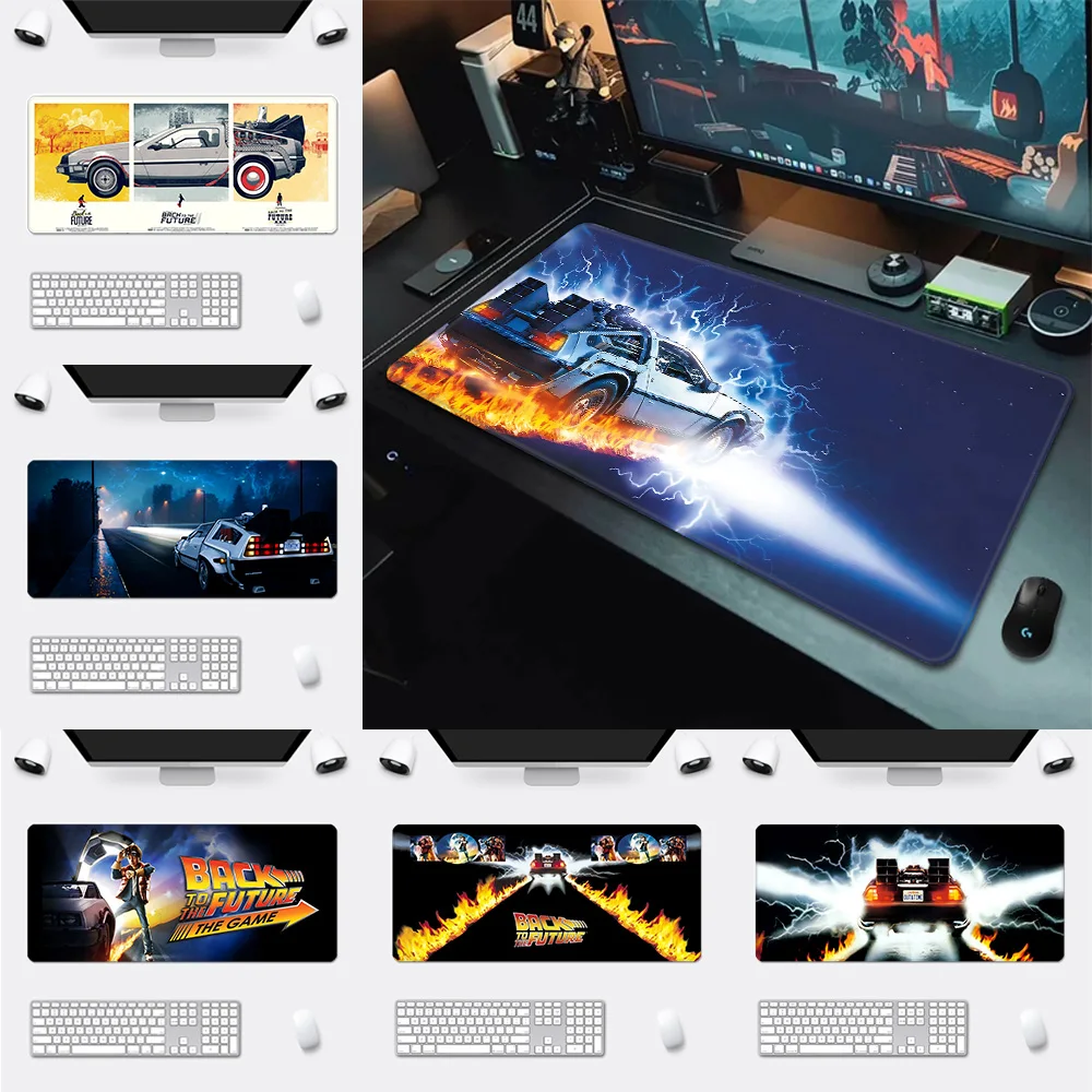 

Back to The Future Mousepad HD Printing Computer Gamers Locking Edge Non-slip Mouse Pad XXL90x40cm Keyboard PC Desk Pad