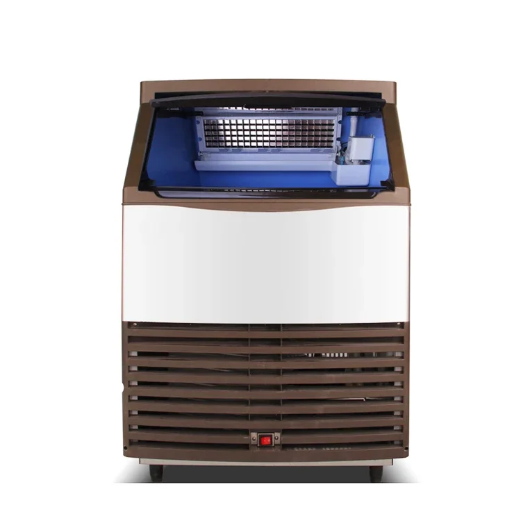 

y Large Capacity Ice Maker Bubble Tea Equipment Automatic Ice Cube Making Machine Electric Square Fast Commercial 220 270W 35K