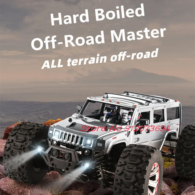 1: 10 Full Scale Professional Waterproof Remote Control Car Model 2.4G All Terrain Off-Road Independent Shock Absorption RC Car