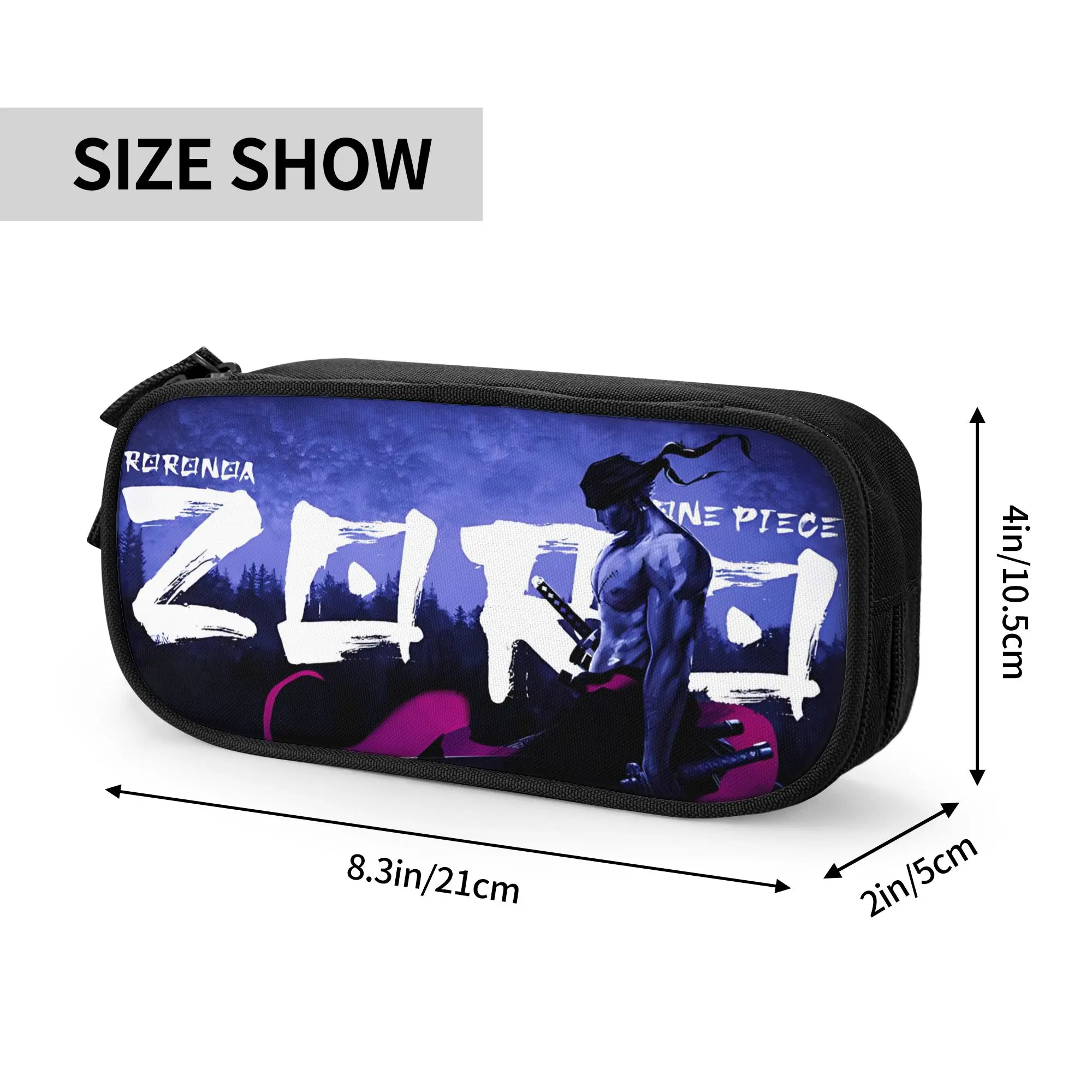 Custom Anime One piece Theme Large Capacity Bags for Child  School Pencil Bag for Boys Gilrs Kids