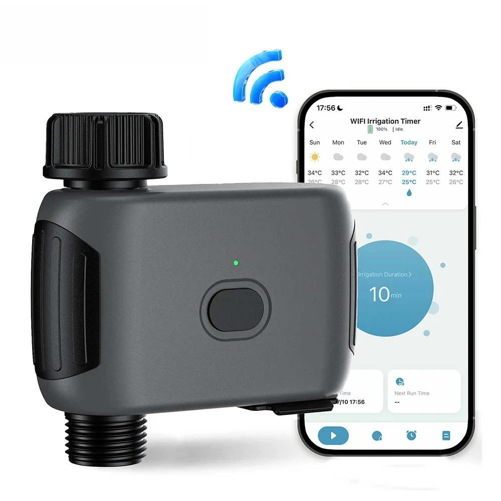 

WIFI Smart Garden Watering Timer Automatic Drip Irrigation Controller Water Valve Garden Automatic Watering System