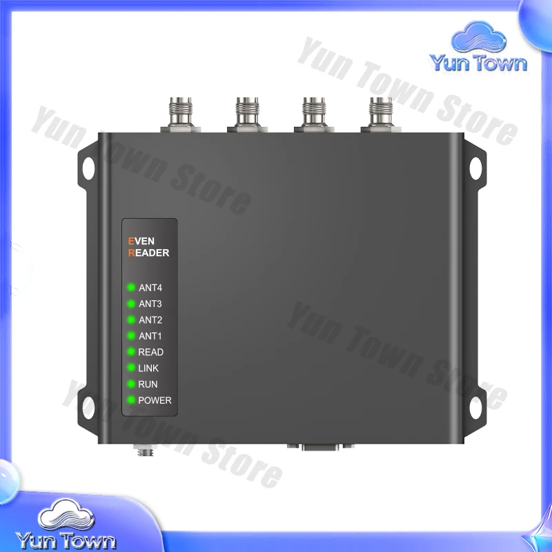 CHAFON 865~868MHz RS232/RS485/USB/RJ45/POE/WIFI 4 RP TNC Female Fixed Reader for Inventory Management Rfid Fixed Reader