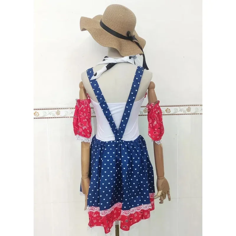 هالوين الكبار كاوبوي تأثيري حلي حفلة تنكرية راعية البقر كافالير فستان بتصميم حالم MN1