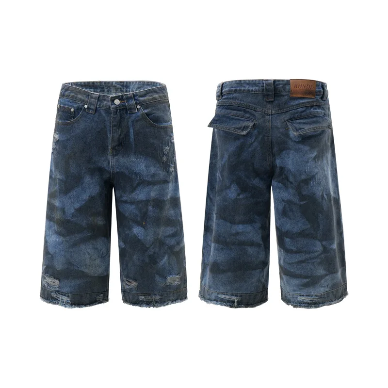 الشارع هوب الكتابة على الجدران المتعثرة السراويل الرجالية العصرية أزياء عارضة تنوعا فضفاض خمس نقاط السراويل