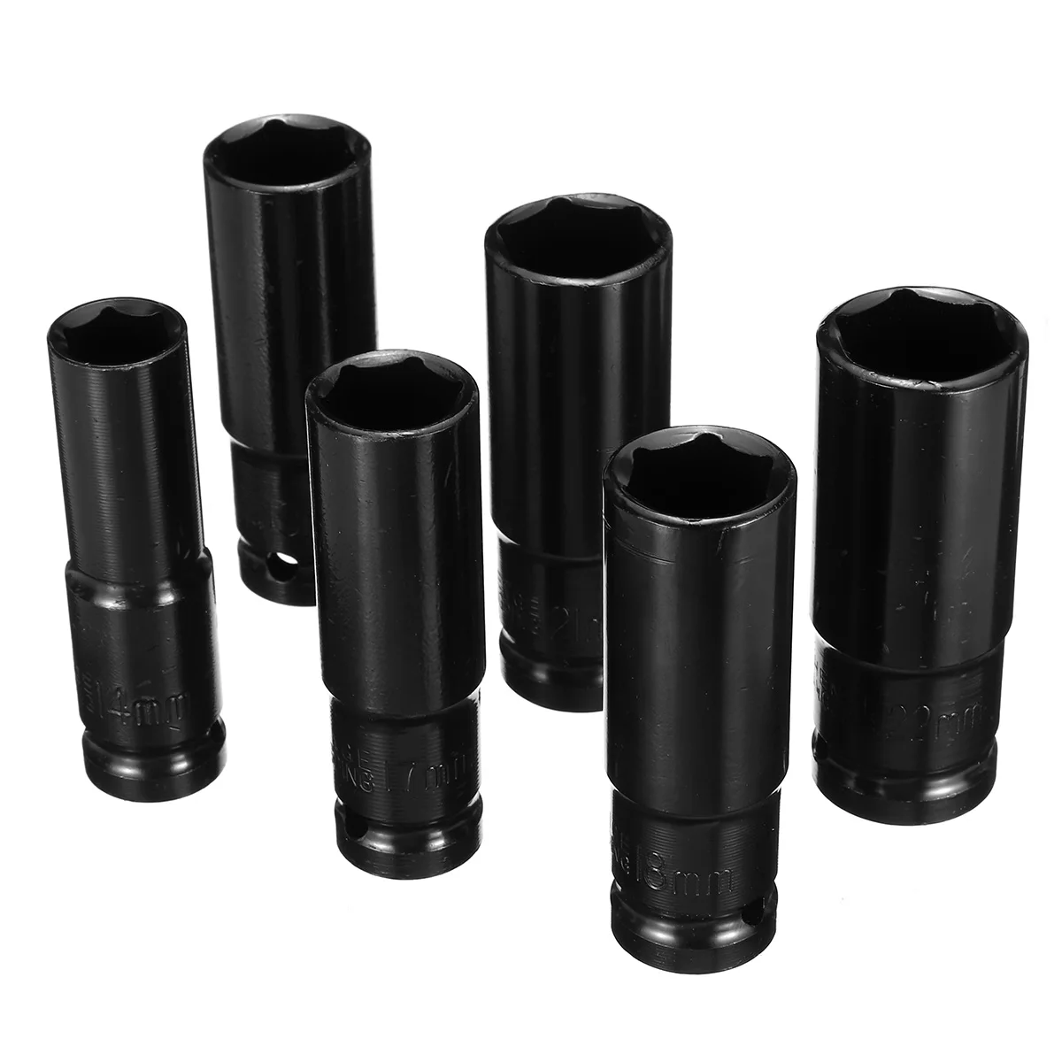 Drillpro 4/6/10/12Pcs Metal Mouw Kit Elektrische Wrench Schroevendraaier Hex Socket Head Set Voor slagmoersleutel Boor