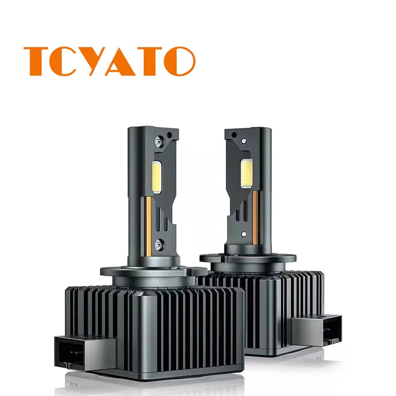 TCYATO 1 Pair D1S D2S/D3S D4S LED Headlights LED CANBUS No Error 45W Two-sided Chip 6500K Plug&Play Car Lamp Xenon HID