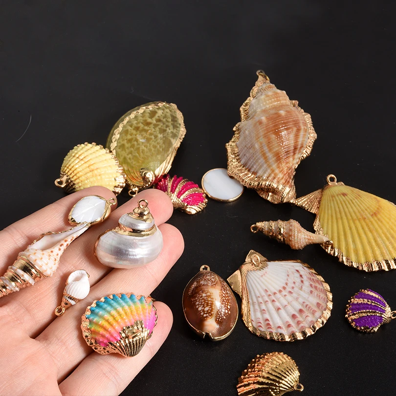 Natural Seashell Conch Pendants for DIY Jewellery Making