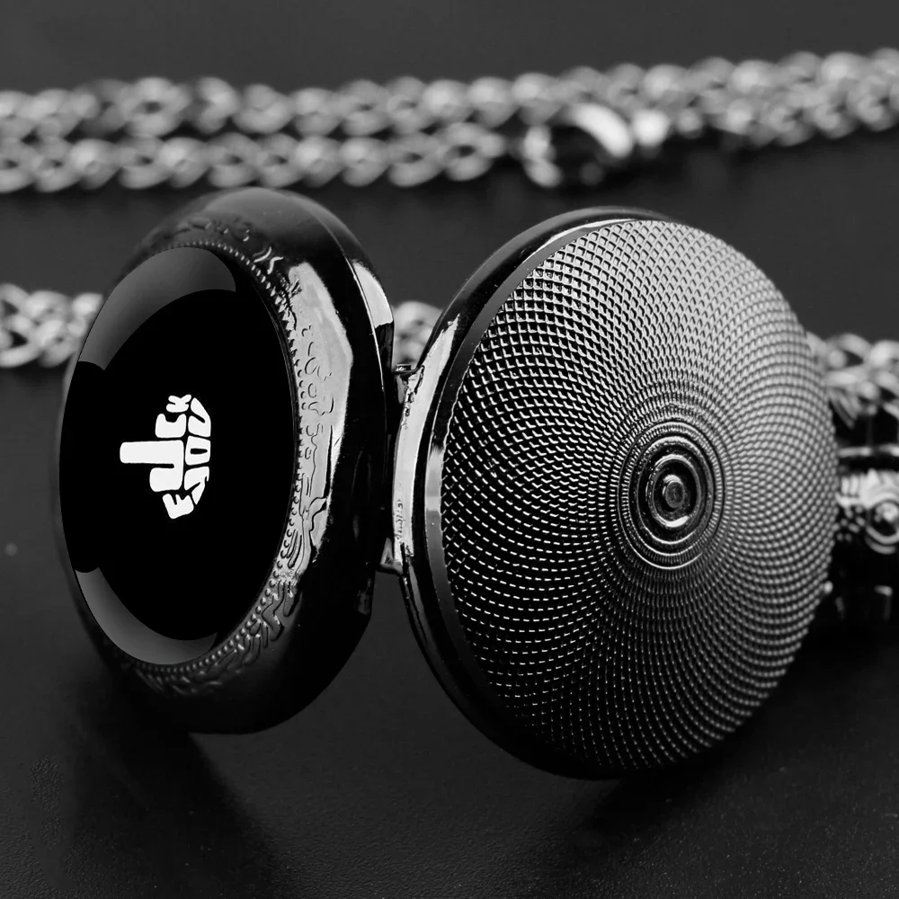 لفتة تصميم زجاج قبة موضة الأرقام العربية ساعة جيب كوارتز قلادة سلسلة بدلاية هدايا رجالي ونسائي #4