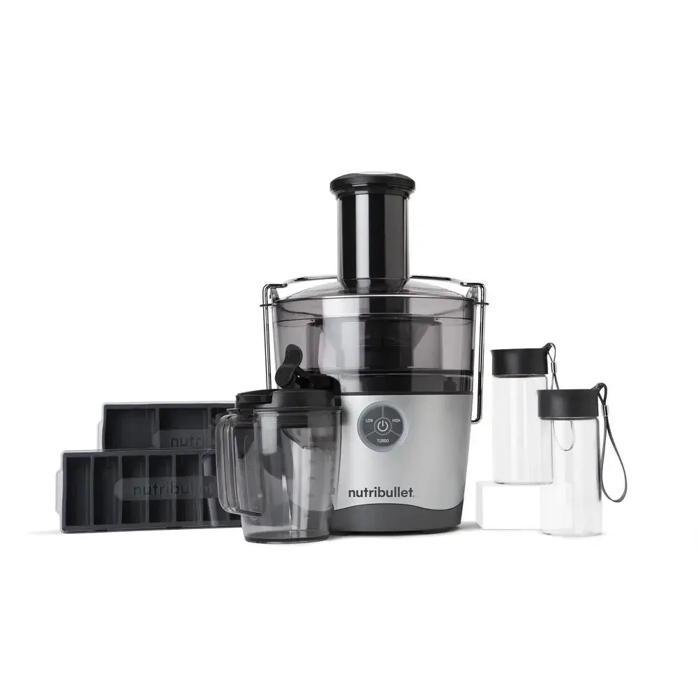 Ultimate Efficiency 1000W Juicer Pro Turbo Speed Precision 3-Speed No-Drip Spout 27oz Sealing Pitcher Wide/Narrow Chute Glass