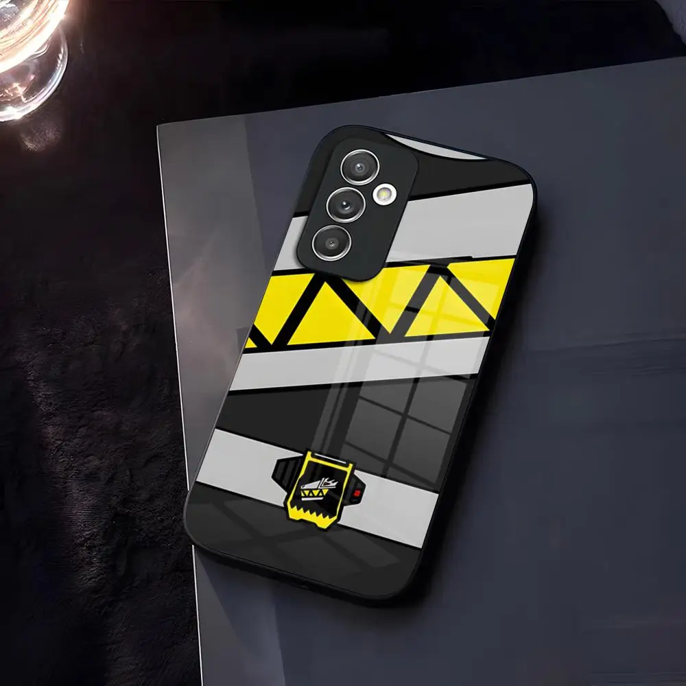 P-PowerS-COOL R-RangerS Phone Case Glass For Samsung Galaxy S23 S24 S25 S21 S22 S20 Ultra Fe Plus A34 A54 A24 A52 A16 A53 M54 Co