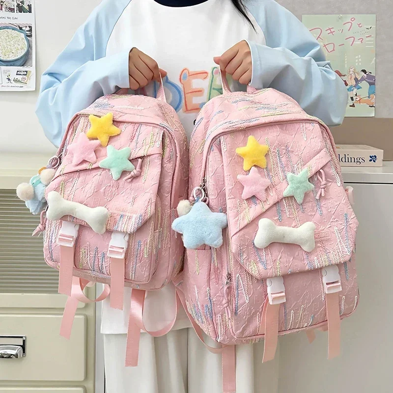 Cute and Good-looking Schoolbag for Female Students, Primary School, Junior High School and High School Large Capacity Backpack