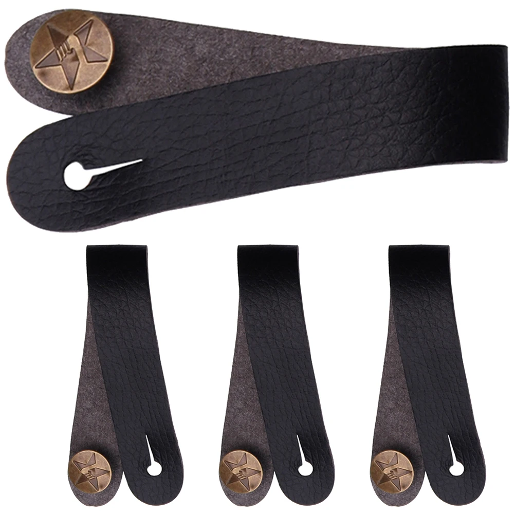 

4 Pcs Guitar Headstock Strap Durable PU Anti Slip Portable For Acoustic Electric Guitars Bass Accessories Musical Instruments