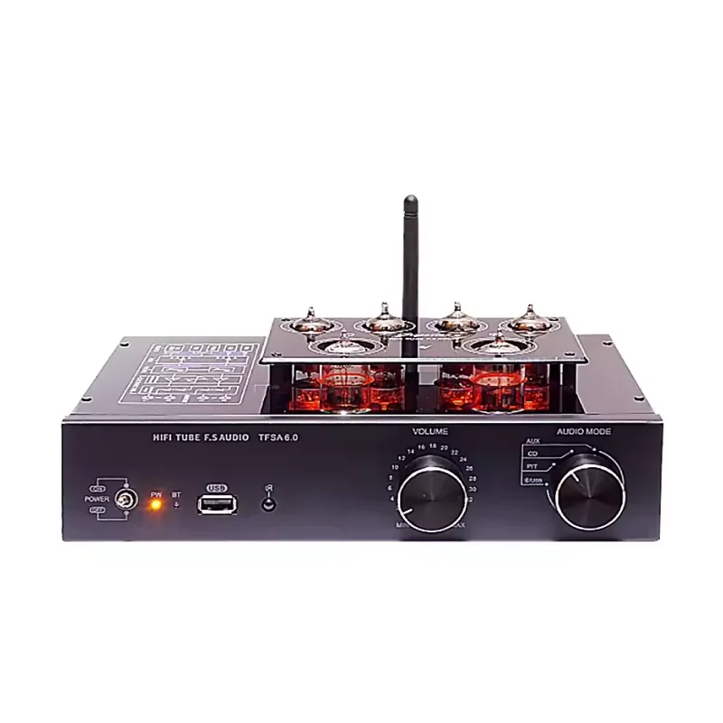 

Classic 6922 Circuit Tube Preamp Bt 5.0 Class a Audiophile 6N2 6K4 Tube HIFI Preamp Vinyl Phono Amplifier USB Lossless Play