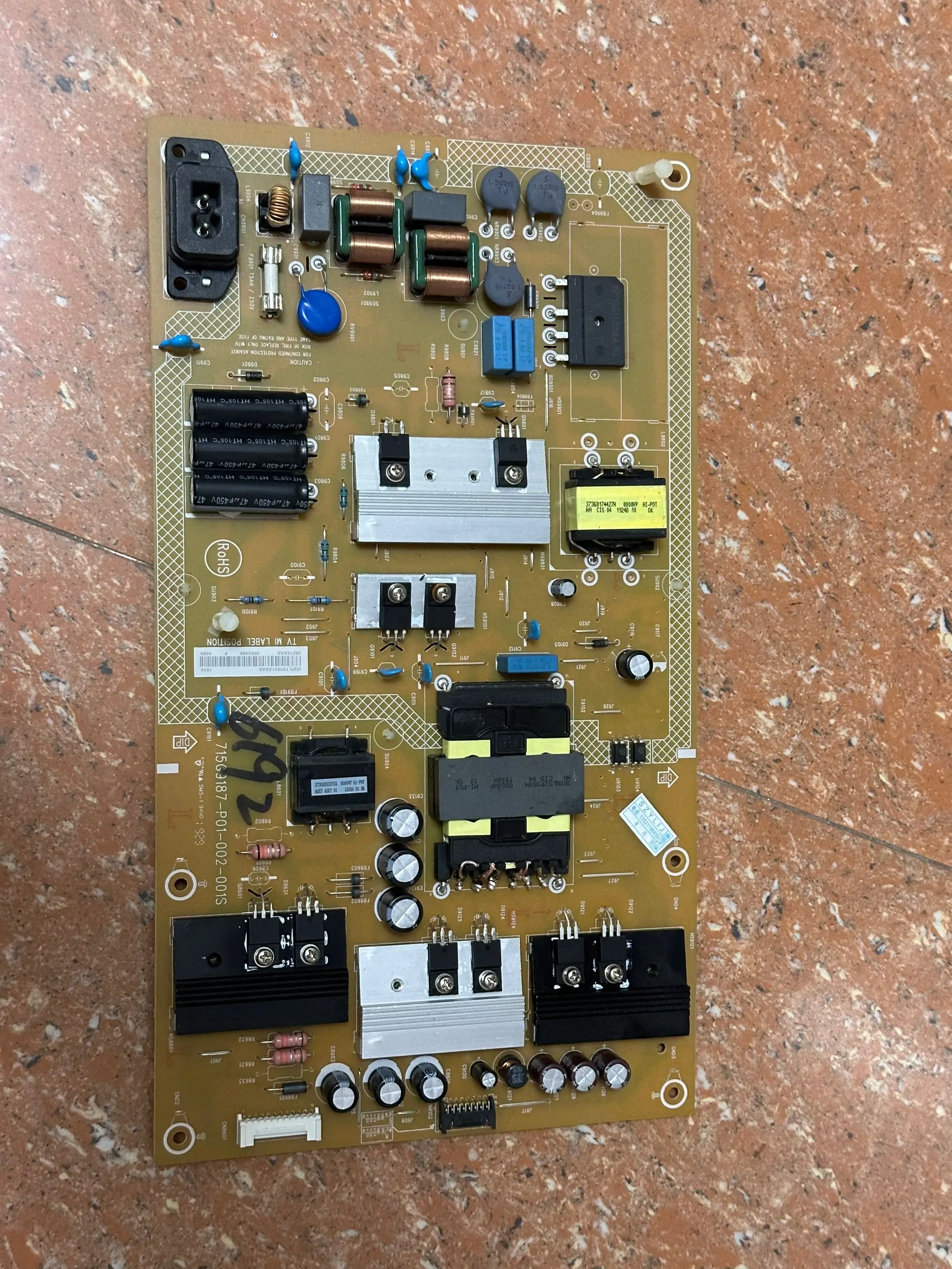 

good work for 65PUF6693/T3 Power board 715G9187-P01-002-001S