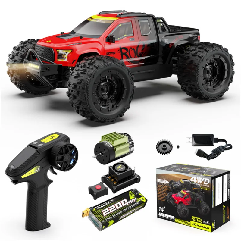 Ralaro 1/14 high-speed electric remote control car Bigfoot car with a speed of 100KM/H