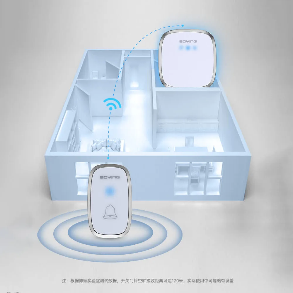 300M Wireless Doorbell Home Welcome Door Bell Long Wireless Distance 38 Songs Home Welcome Chimes Ringtone Colorful - Image 3