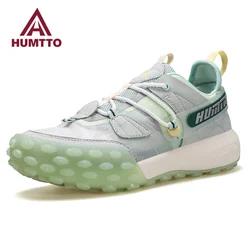 HUMTTO letnie damskie sportowe buty luksusowy projektant damskie buty dla kobiet marki czarne Casual mieszkania Sneaker oddychająca kobieta Shos