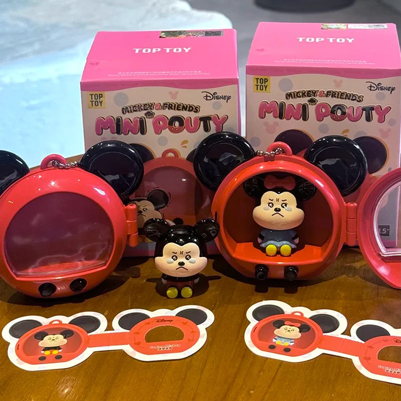 

TOPTOY Disney Mickey Friends Mini Pouty Series Blind Box Doll Guess Bag Genuine Model Toys Anime Figure Girls Birthday Gift