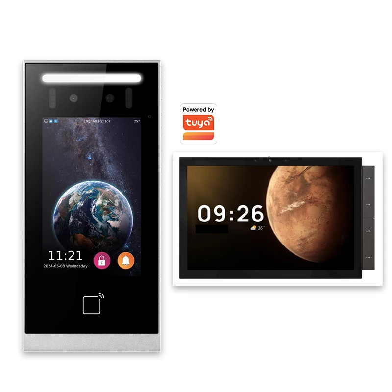 

Hiwink Smart Home Solution Control Panel Zigbee Gateway Home Security with Power Consumption Statistics Call Intercom All-in-One