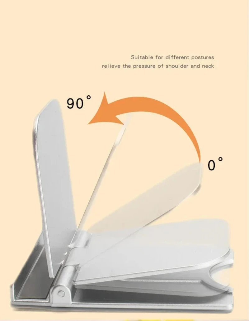 Universeller verstellbarer, faltbarer Handy-Schreibtischständer, Handy-Halter, Desktop-Tablet-Halter für iPhone 16, iPad, Samsung, Xiaomi – Detail 5