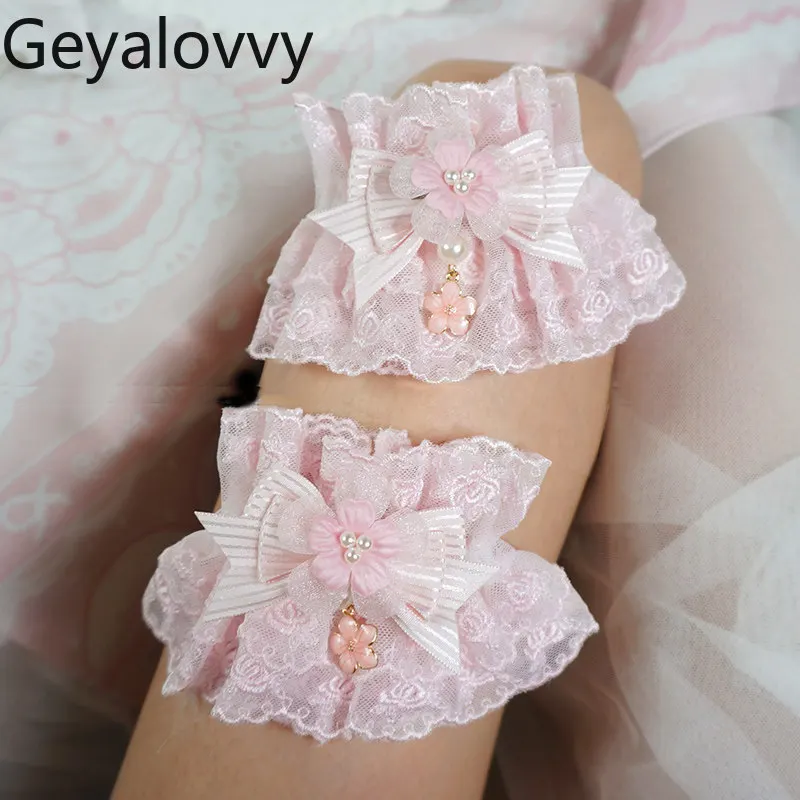 maniche-in-pizzo-rosa-stile-giapponese-per-donne-nuova-collezione-estate-2026-versatili-con-fiocchi-decorativi