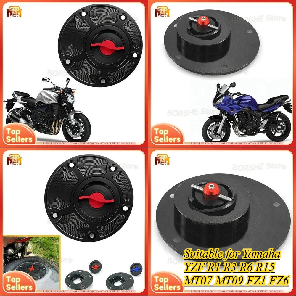 

Suitable for Yamaha YZF R1 R3 R6 R15 MT07 MT09 FZ1 FZ6 Aluminum Fuel Tank Cap