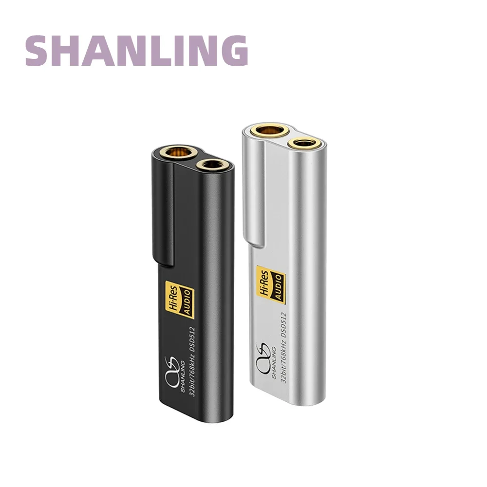 SHANLING UA2 PLUS USB DAC AMP Type-C to 3.5/4.4mm Headphone Amplifier ES9038Q2M chip DSD512 PCM768 suitable for iOS Android PC