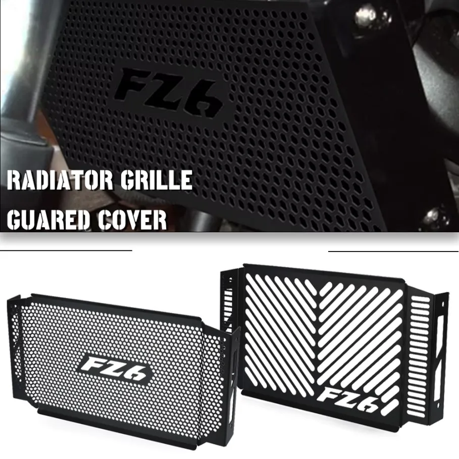 

Motorcycle Accessories For Yamaha FZ6 FAZER FZ-6 Fazer FZ6 N/S/S2 2004 2005 2006 FZ6N FZ6SRadiator Guard Grille Cover Protector