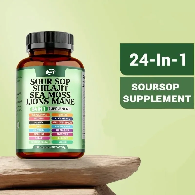 sugar apple  supplement overall health support 24 in 1 60 capsules