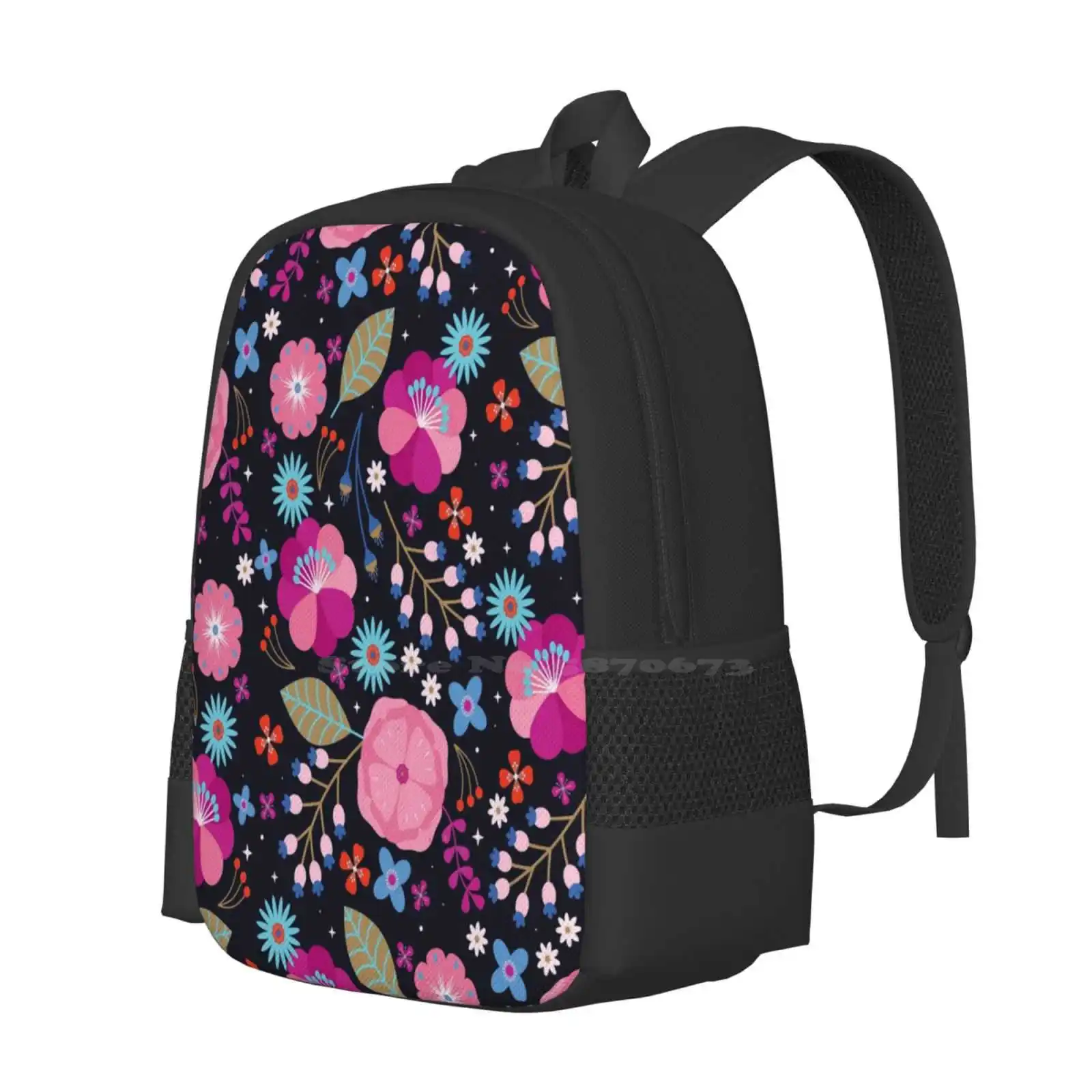 Twilight Hot Sale Schoolbag Backpack Fashion Bags Flowers Floral Folk Decorative Natue Plants Blossoms Blooms