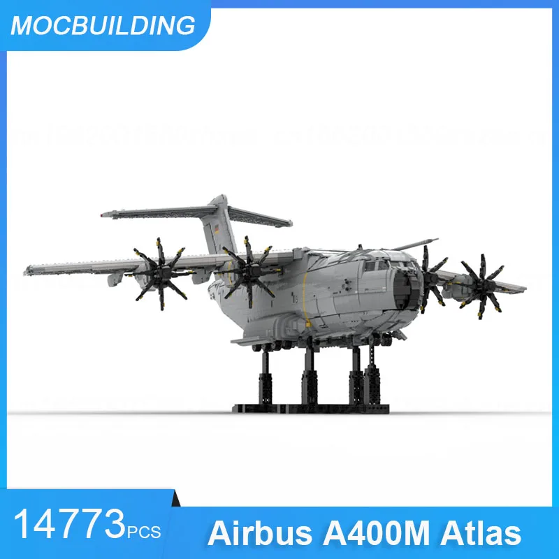 MOC Building Blocks Airbus A400M Atlas With Power Functions DIY Assemble Bricks Transportation Educational Toys Gifts 14773PCS