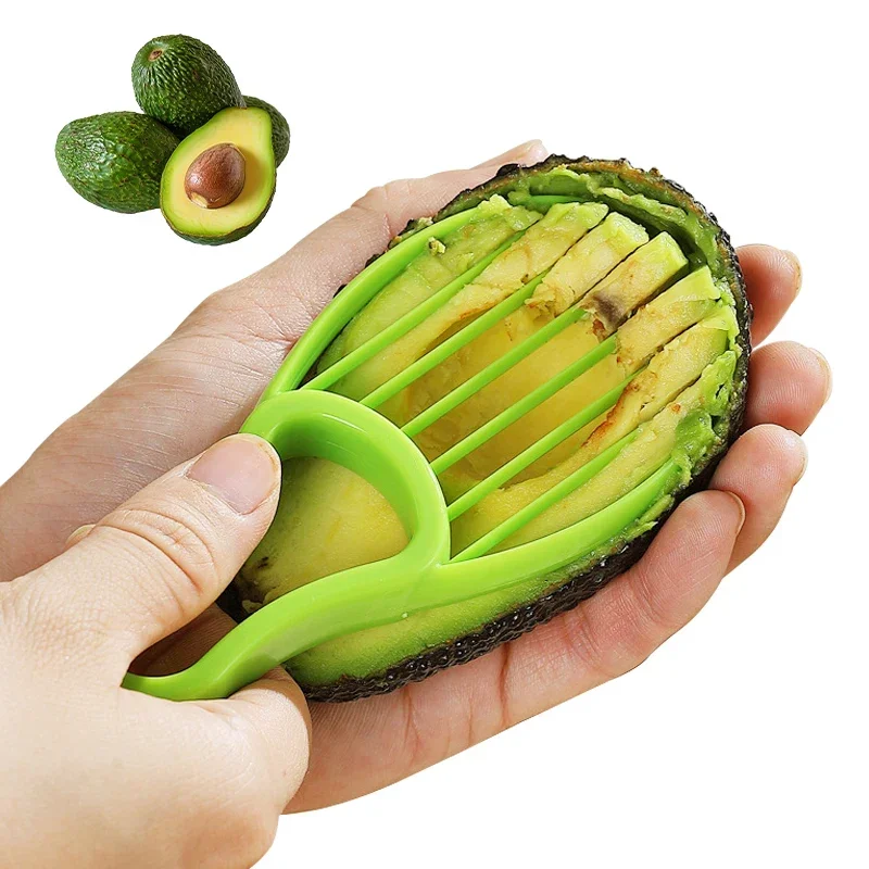 Multifunctional Avocado Cutter Corer Butter Fruit Slicer Peeler Pulp Separator Plastic Knife Kitchen Tools Gadgets Accessories