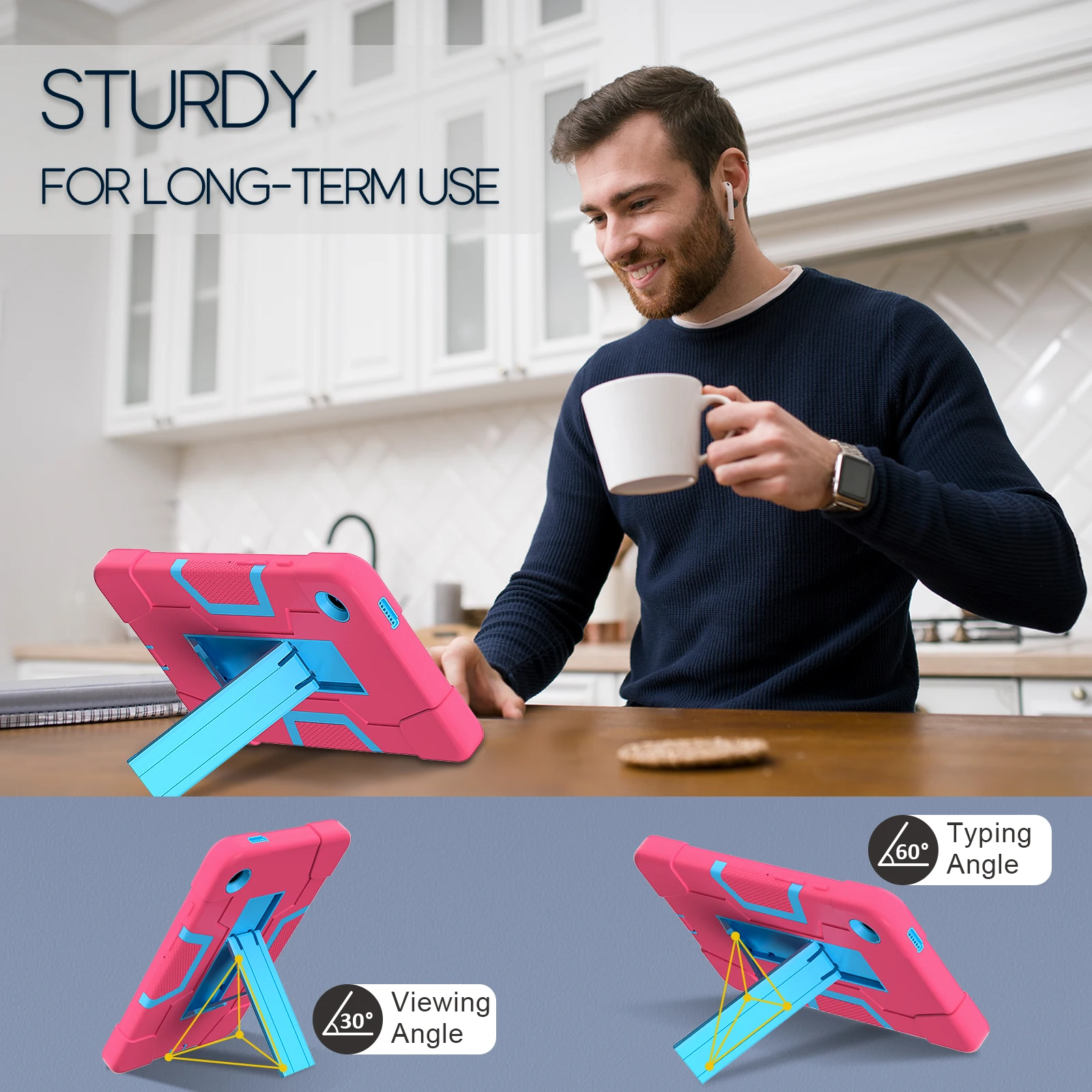 Rugged Kickstand Case For Samsung Tab A11 2025 A9 2023 8.7