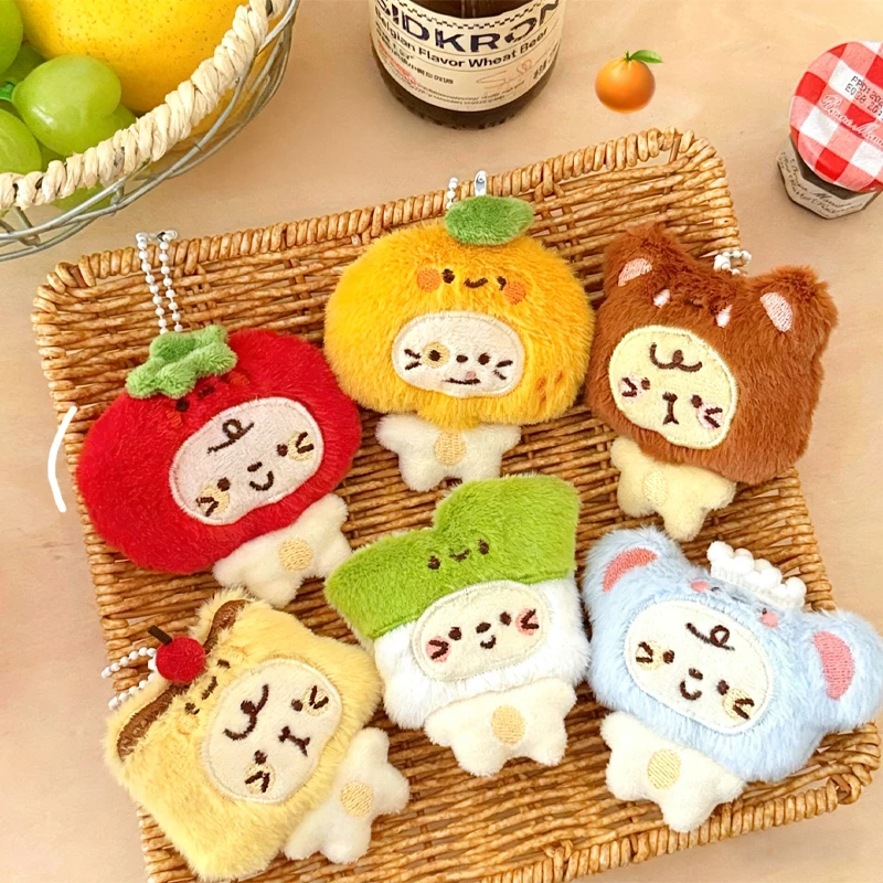 قلادة تمثال قطة لطيفة على شكل عقال لحقيبة الظهر، زينة سلسلة المفاتيح، سلسلة مفاتيح على ظهره للفتيات، إكسسوار دمية صغيرة للزوجين #3