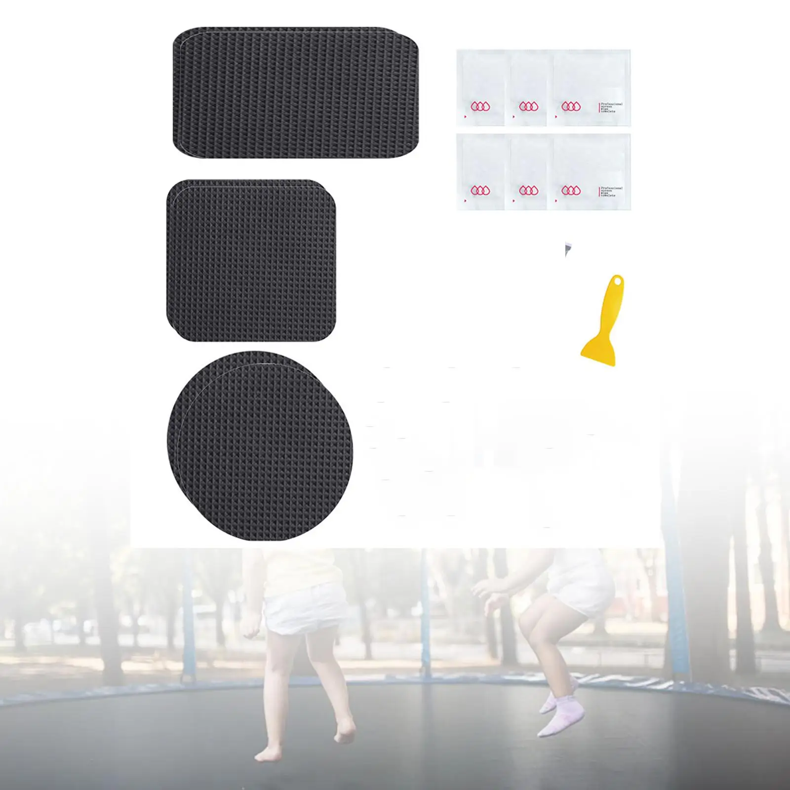 Trampolin-Patch, Trampolin-Matte, Reparatur, Trampolin-Zubehör, multifunktionaler wasserdichter Patch für Luftmatratze, Campingzelte