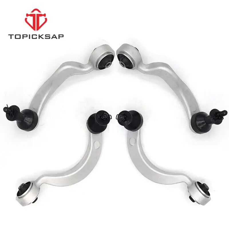 TOPICKSAP 4 قطعة الجبهة العلوي إلى الأمام الخلفي الأيسر الأيمن مجموعة أذرع التحكم لكزس LS460 AWD 2007 2008 2009 2010 2011 2012 - 2017