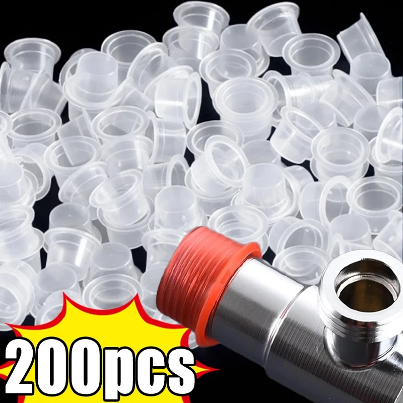 10-200 Stück Silikon-Wasserhahn-Dichtung, auslaufsichere Dichtung, Ventil-Gewinde-Rohr-Schlauch-Dichtungsscheibe für Sanitär-Stopfen zur Verhinderung von Leckagen – Detail 2