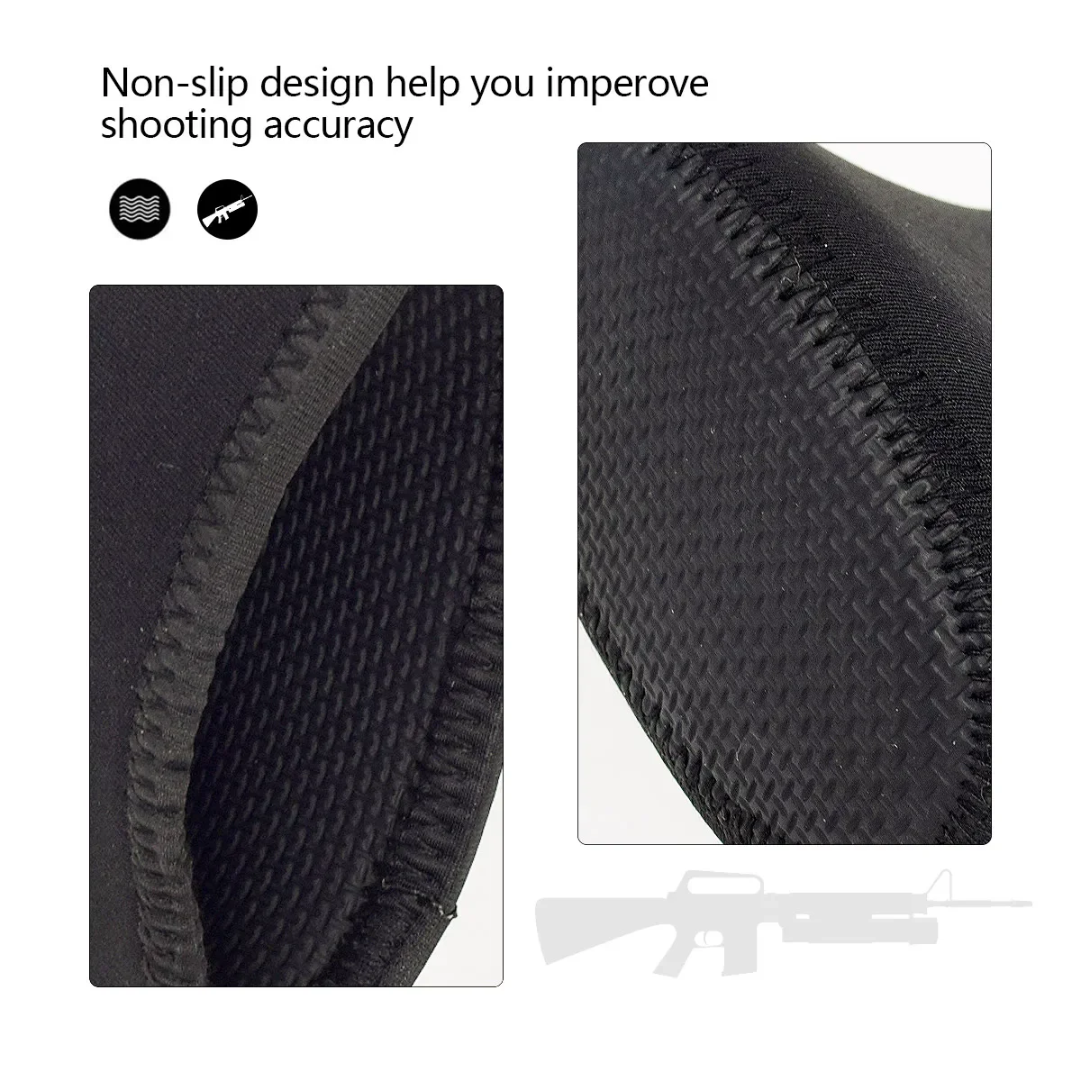 Tactical AK47 AK74 Slip On Recoil Pad Buttstock Gel Filled Rifle Shotgun Slip-on Recoil Butt Pad Buttpads Hunting Accessories