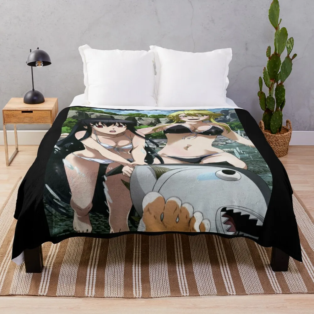 akame ga kill art Throw Blanket Large Decorative Throw Fluffy Softs Picnic Blankets