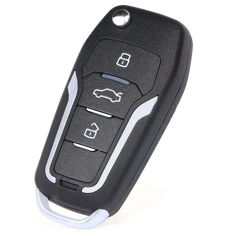 KEYECU 3 Buttons TS002 Upgraded Flip Key For Suzuki Swift SX4 2008+ Remote Fob ASK 433.92MHz ID46 Chip With HU87 Blade