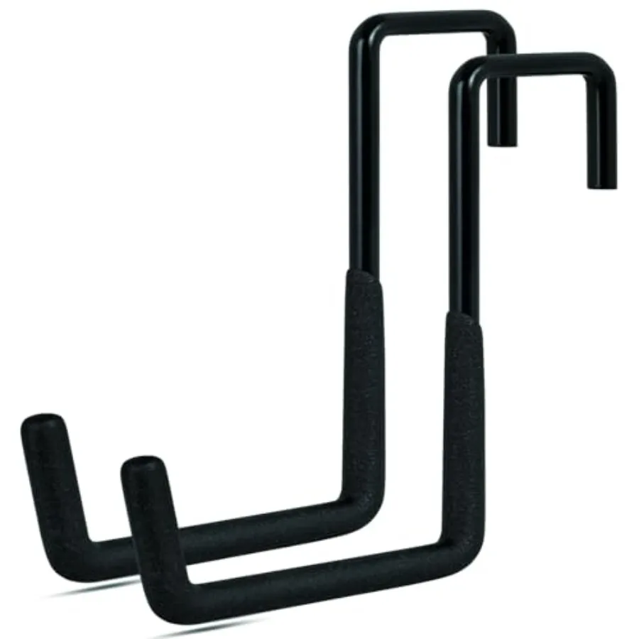 

Rafter Hanger Hook 2 Pcs, Large S Hooks, Upgraded Fence Hangers, Ladder and Bike Hanging Hooks for Storage, Heavy Duty Garage U