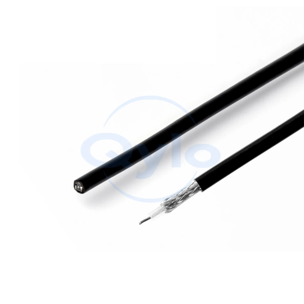 RG174 RF Coaxial Cable SYV-50-2-1 50 Ohm Tinned Copper Wire Ultra-Flexible Coaxial Cable (1 pcs)