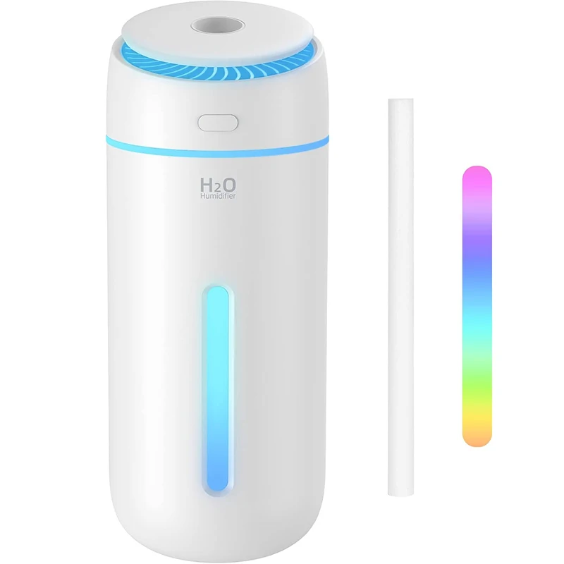 

Humidifiers For Bedroom 400ML USB Humidifer Plant Cool Mist Humidifier Travel Mini Portable Personal Desk Car Air Humidifier