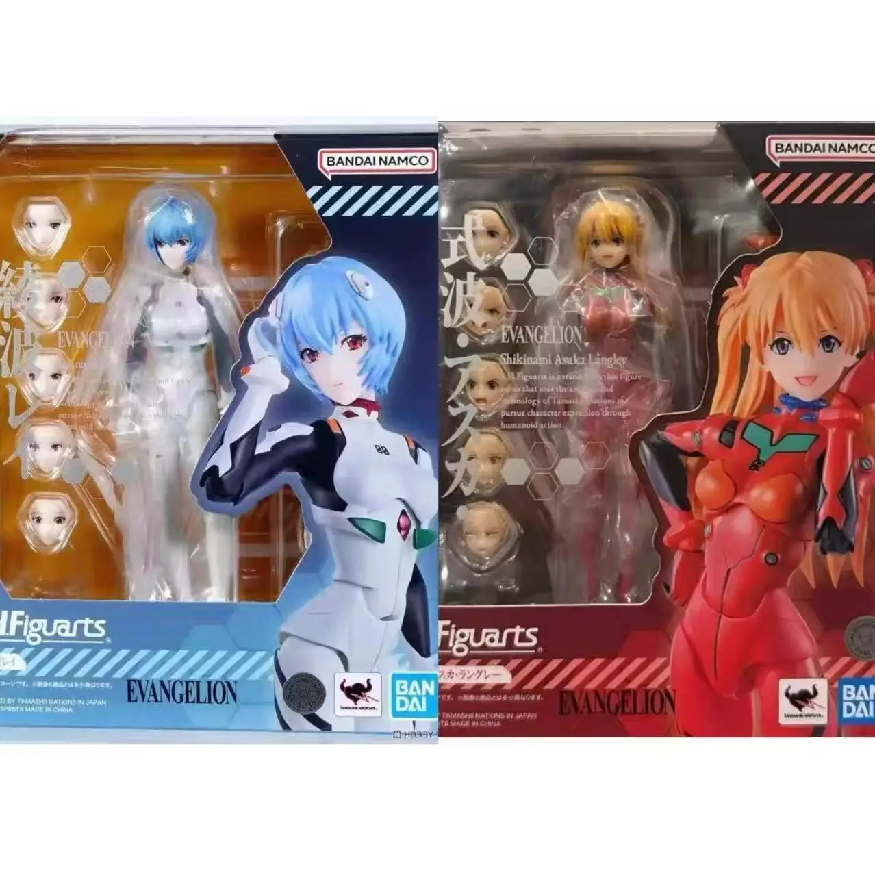 Rei Ayanami SHF Figure Evangelion Bandai Anime Action Figure Collectible Model Toy in Stock Fast Shipping