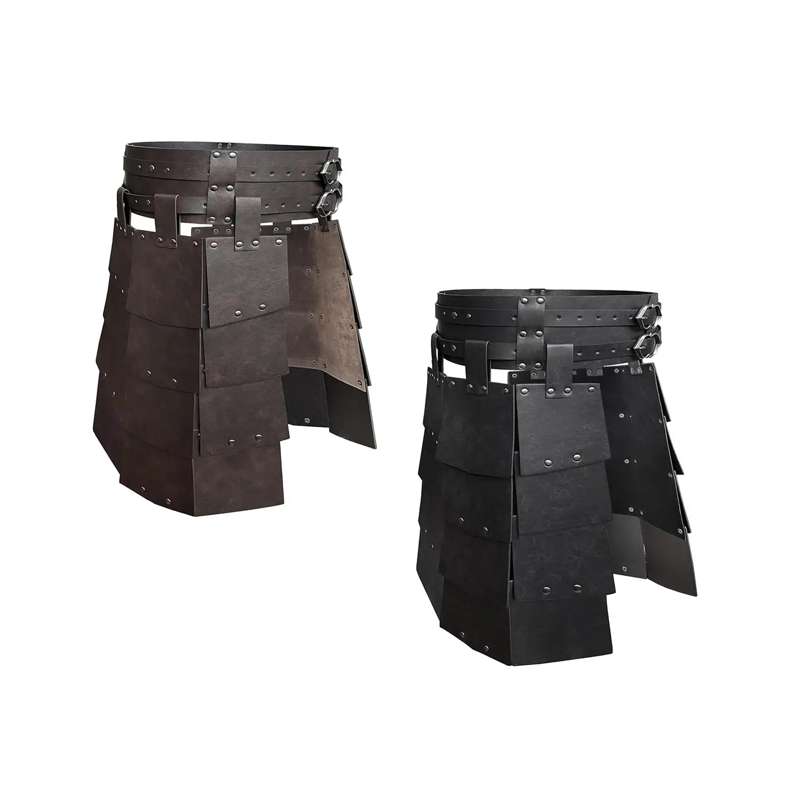 Medieval PU Leather Thigh Armors Cosplay Costume for Halloween Carnival