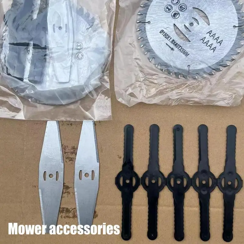 Mulching Lawn Mower Cutter Lawnmower Cutter Alloy Cutting Tool Replacement Parts 4/6 Inch Gardening Machine Attachment Lawn