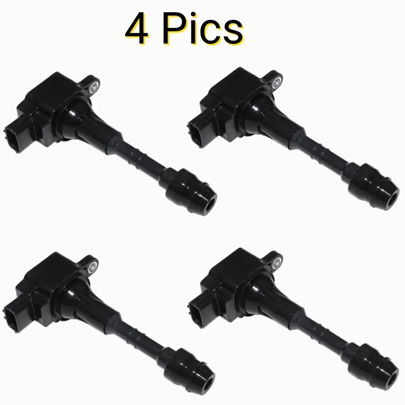 4pcs Ignition Coil for Nissan Patrol Y61 4.8L 1999-2015 Cima 4.5L 2003-2006 for Infiniti FX45 4.5L 4.5T Q45 4.5L QX56 22448AR215