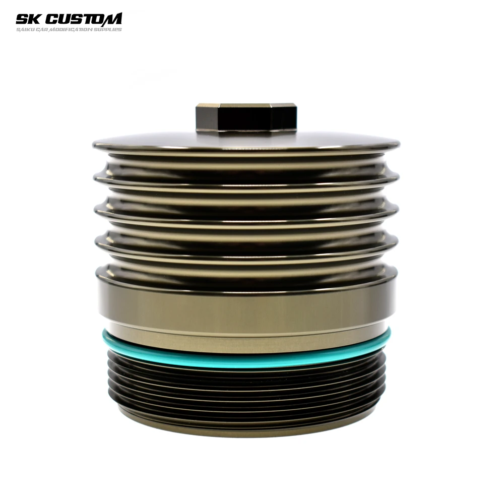 For BMW N63 74 S63 Engine Oil Filter Cap 5/6/7 Series F07 F90 F06 F13 G12 M8 F93 X5 F15 F85 X6 E71 E72 G07 Al Alloy Filter Housi